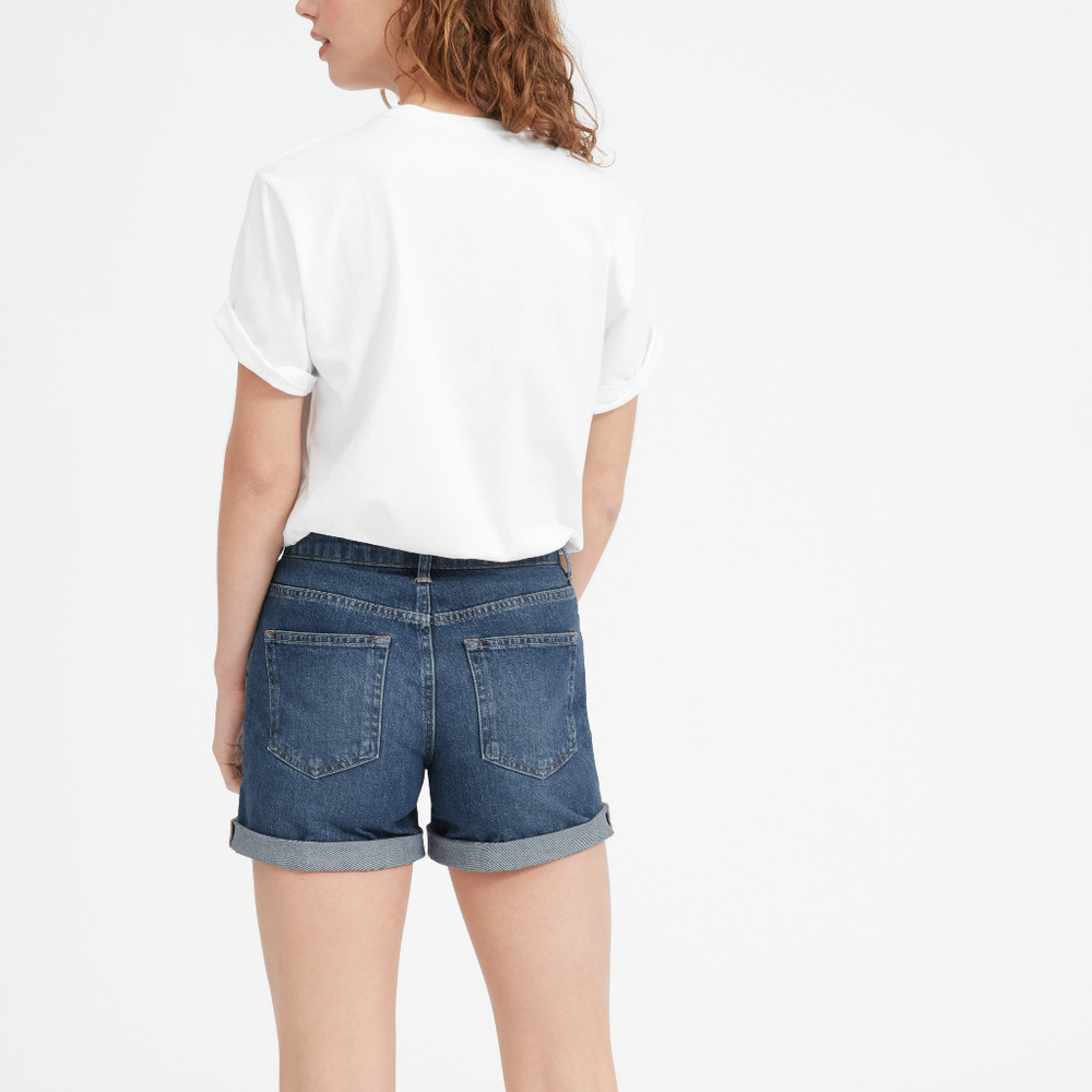 Everlane The Denim Short in Vintage Dark Blue